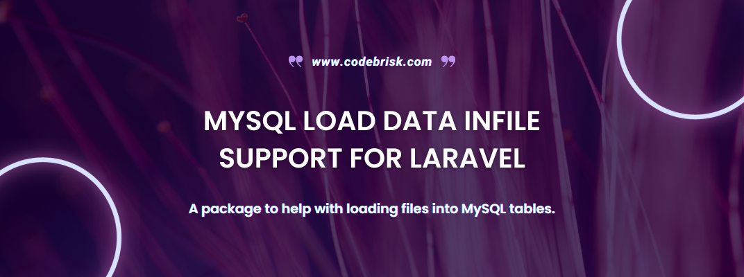 Laravel Package to Help with Loading Files into MySQL Tables